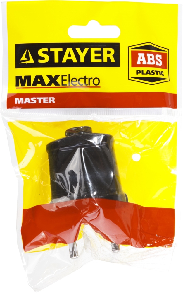 STAYER  MAXElectro, черная 6 А/220 В, 1300 Вт, прямая вилка (55150-B) 55150-B
