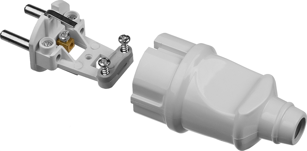 STAYER  MAXElectro, белая, 16 А/220 В, 1300 Вт, прямая вилка (55160-W) 55160-W