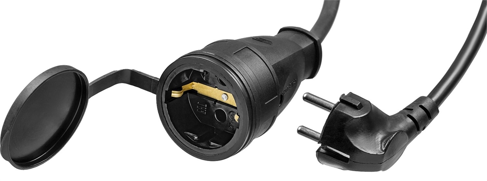 ЗУБР  КГ-325-Ш, КГ, 3 х 2.5 мм2, 10 м, IP44, 4000 Вт, силовой удлинитель-шнур, Профессионал (55017-10) 55017-10