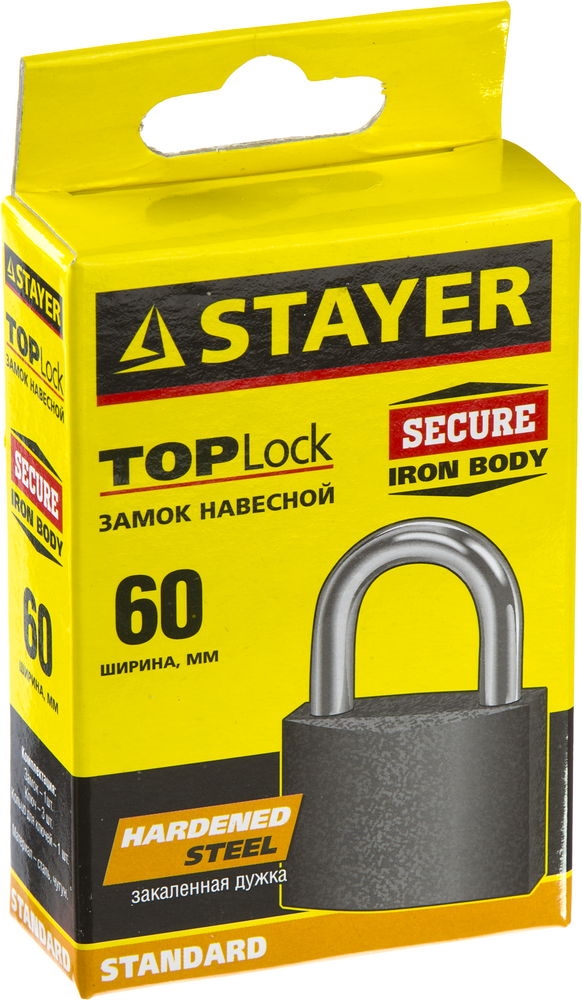 STAYER  60 мм, навесной замок (37160-60) 37160-60