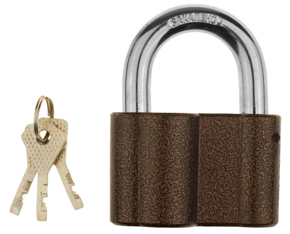 ЗУБР  80 мм, дисковый механизм секрета, навесной замок (3720) 3720_z01