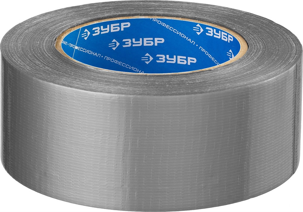 ЗУБР  48 мм, 45 м, серая, на тканевой основе, универсальная армированная лента, Профессионал (12090-50-50) 12090-50-50