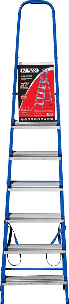 MIRAX  7 ступеней, 141 см, стальная стремянка (38800-07) 38800-07