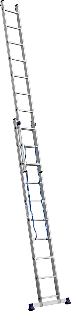 СИБИН, 10 ступеней, со стабилизатором, алюминиевая, двухсекционная  лестница (38823-10) 38823-10