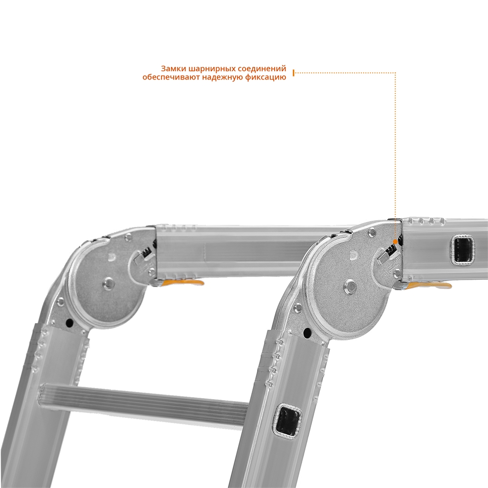 СИБИН  ПРП-36, 3 х 6 х 3 ступени, алюминиевые, складные, с колесами и съемной площадкой, парофессиональные рабочие подмости (38845) 38845