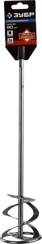 ЗУБР  80 x 400 мм, SDS+, миксер для красок, Профессионал (06036-08-40) 06036-08-40