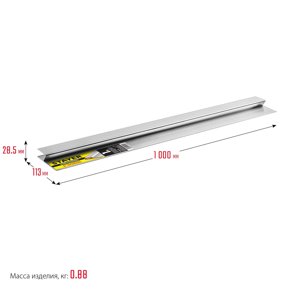 STAYER  1 м, Правило штукатурное, Professional (10745-1.0) 10745-1.0