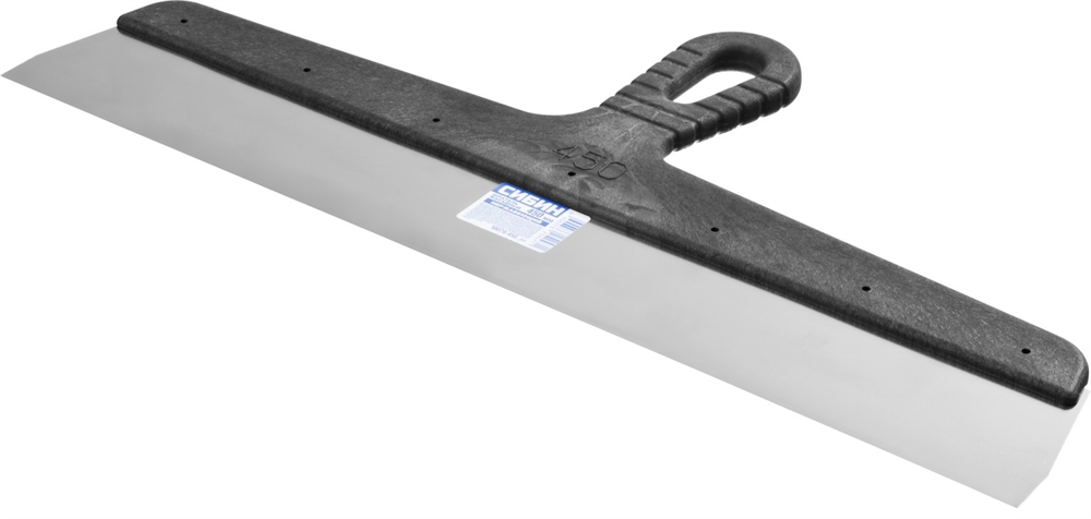 СИБИН  450 мм, пластиковая ручка, нержавеющий, фасадный шпатель (10079-450) 10079-450_z01