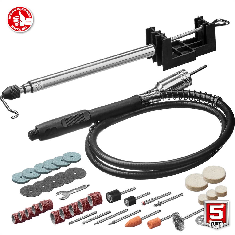 ЗУБР  160 Вт, d 3.2 мм, 41 предмет, электрический гравер, кейс (ЗГ-160 КН41) ЗГ-160 КН41