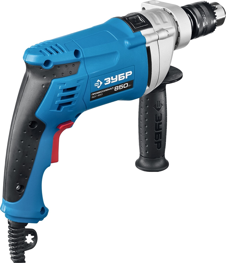 ЗУБР  850 Вт, 13 мм, ударная дрель, мет. корпус, кейс, Профессионал (ЗДУ-850 ЭРМКМ2) ЗДУ-850 ЭРМКМ2