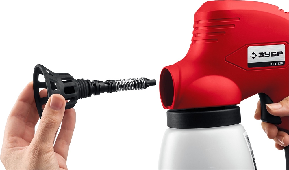ЗУБР  120 Вт, краскопульт электрический, безвоздушный (ЗКПЭ-120) ЗКПЭ-120