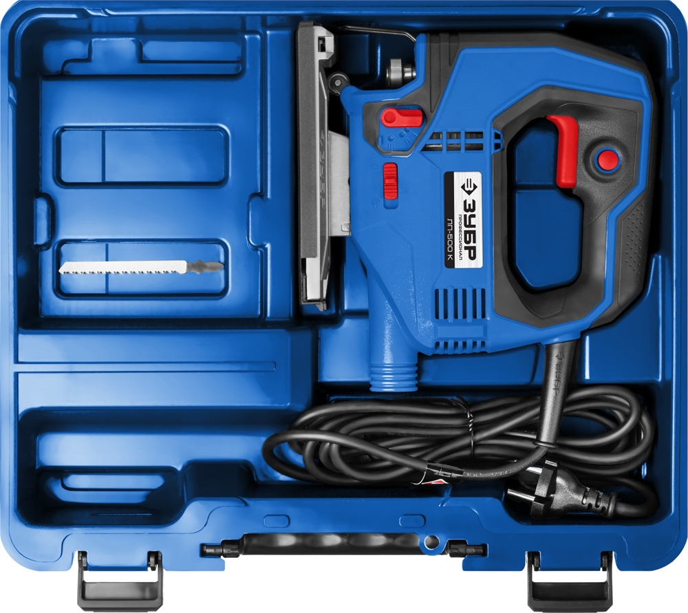 ЗУБР  500 Вт, 65 мм, электрический лобзик, кейс, Профессионал (ЛП-500 К) ЛП-500 К