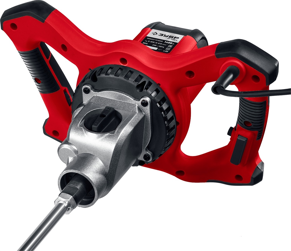 ЗУБР  1400 Вт, М14, строительный миксер, 2 скорости (МР-1400-2) МР-1400-2