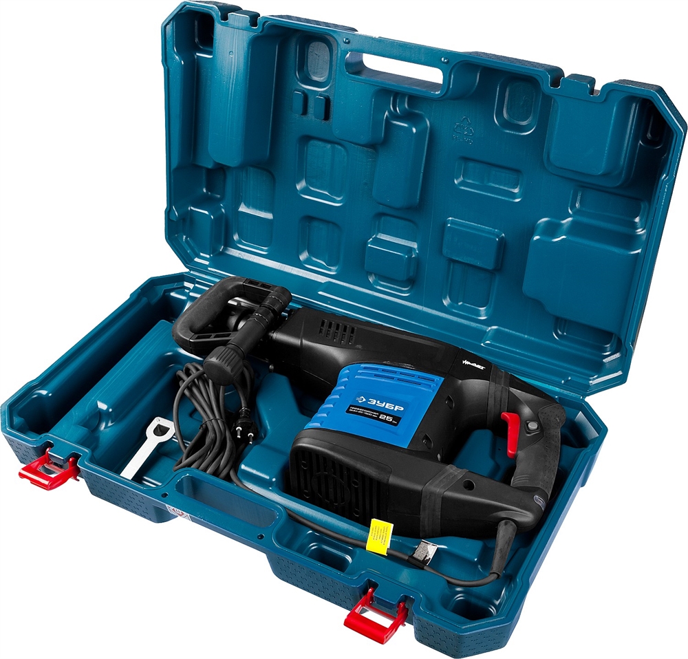 ЗУБР  25 Дж, 1500 Вт, АВТ, отбойный молоток SDS-Max, Профессионал (ЗММ-25-1500 ЭВК) ЗММ-25-1500 ЭВК