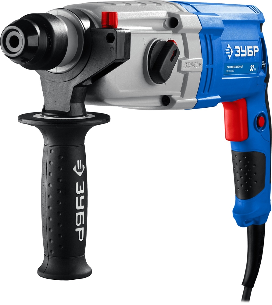 ЗУБР  32 мм, 1100 Вт, перфоратор SDS Plus, Профессионал (ЗП-32-1100 К) ЗП-32-1100 К
