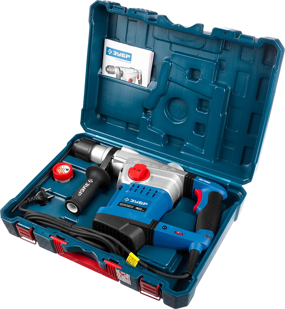 ЗУБР  40 мм, 1250 Вт, АВТ, перфоратор SDS-Max, Профессионал (ЗПМ-40-1250 ЭВК) ЗПМ-40-1250 ЭВК