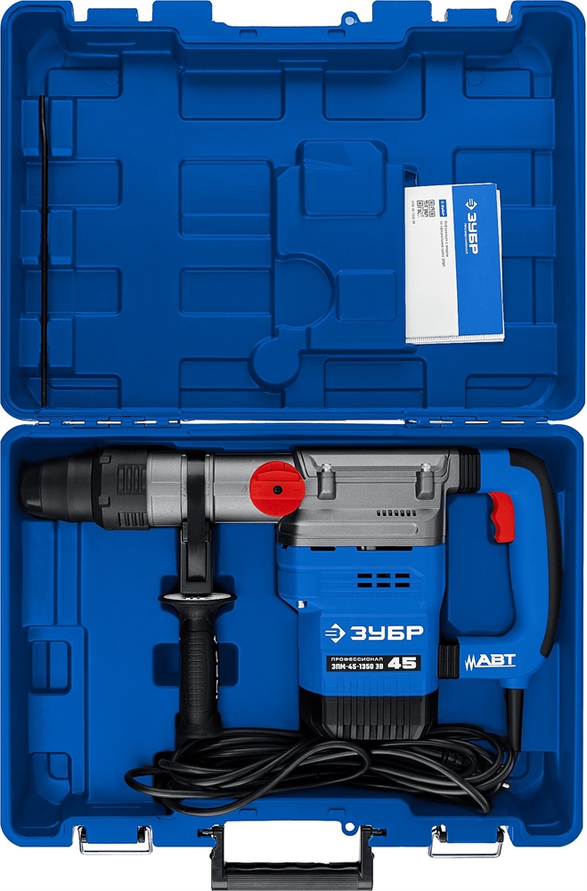 ЗУБР  45 мм, 1350 Вт, АВТ, перфоратор SDS-Max, Профессионал (ЗПМ-45-1350 ЭВ) ЗПМ-45-1350 ЭВ