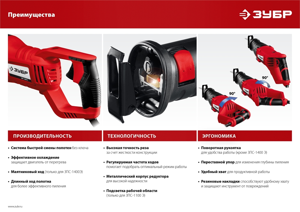 ЗУБР  850 Вт, сабельная пила (ЗПС-850 Э) ЗПС-850 Э