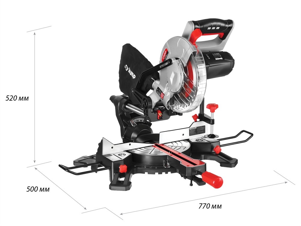 Торцовочная пила с протяжкой ЗУБР d 210 ЗПТ-210-1600 ПЛ ЗПТ-210-1600 ПЛ