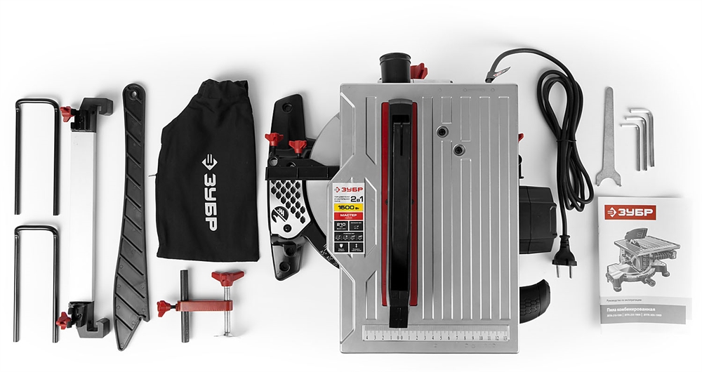 Комбинированная торцовочная пила ЗУБР d 210 ЗПТК-210-1500 ЗПТК-210-1500