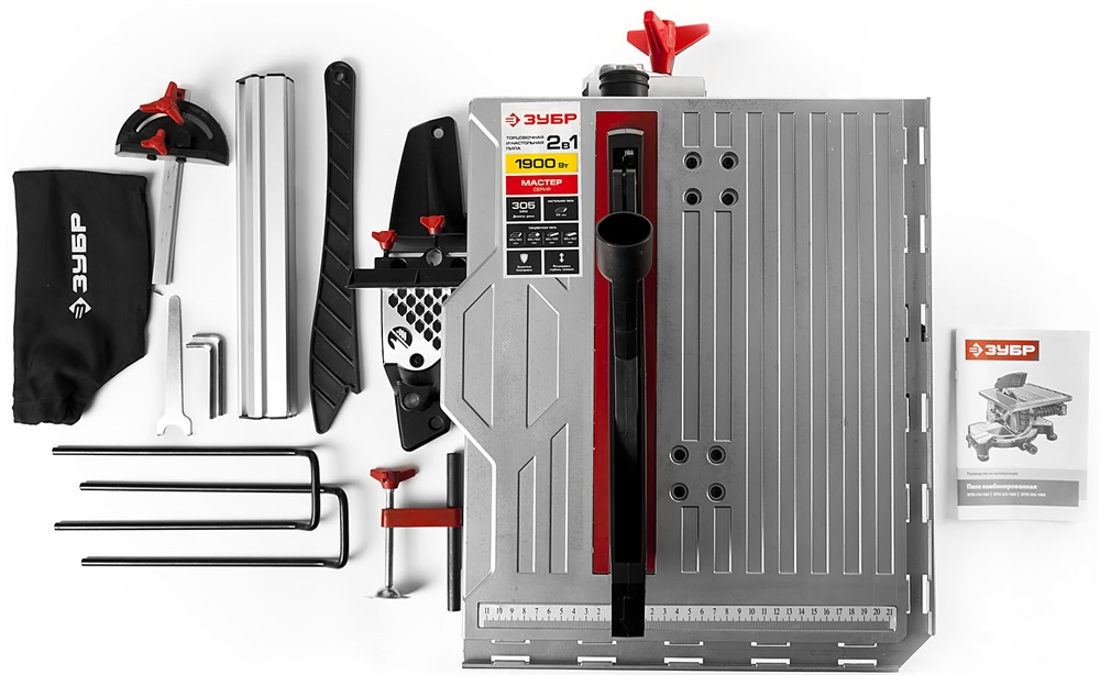 Комбинированная торцовочная пила ЗУБР d 305 ЗПТК-305-1900 ЗПТК-305-1900