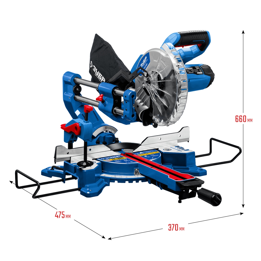 Торцовочная пила с протяжкой ЗУБР Профессионал d 216 ППТ-216-П ППТ-216-П