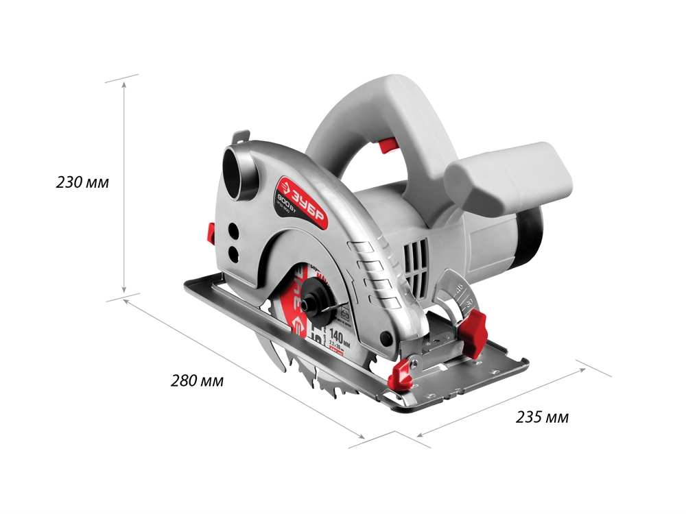 ЗУБР  d 140 мм, 900 Вт, циркулярная пила (дисковая) (ЗПД-900) ЗПД-900