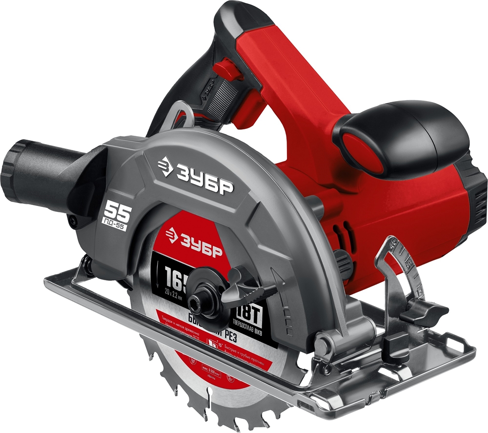 ЗУБР  d 165 мм, 1300 Вт, циркулярная пила (дисковая) (ПД-55) ПД-55