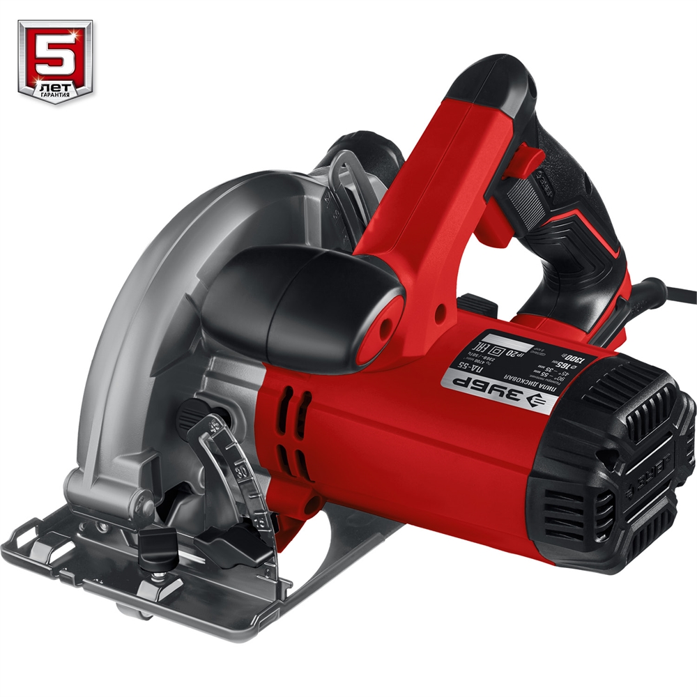 ЗУБР  d 165 мм, 1300 Вт, циркулярная пила (дисковая) (ПД-55) ПД-55