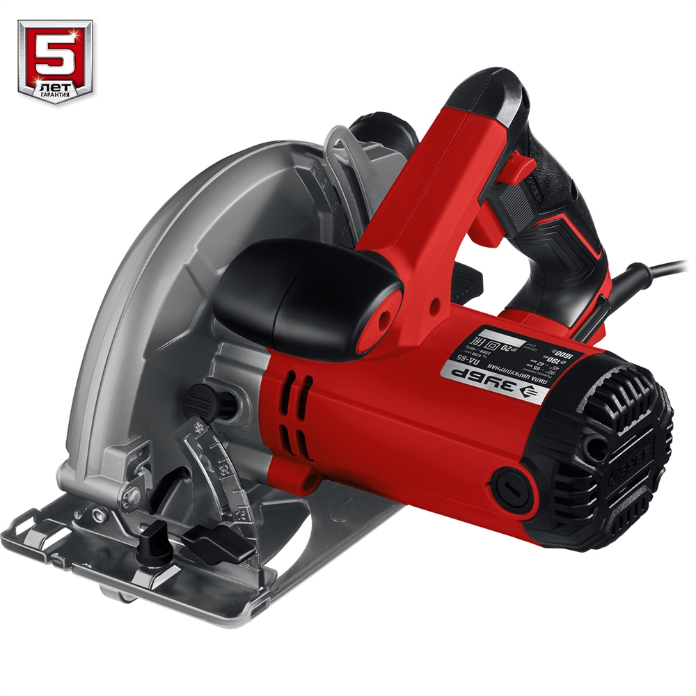 ЗУБР  d 190 мм, 1600 Вт, циркулярная пила (дисковая) (ПД-65) ПД-65