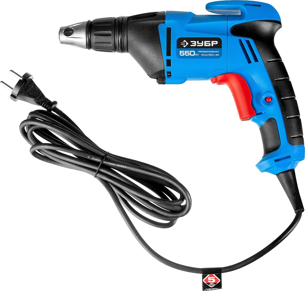 ЗУБР  УНИВЕРСАЛ, 550 Вт, 10 Н·м, сетевой шуруповерт (ЗСШ-550-45) ЗСШ-550-45