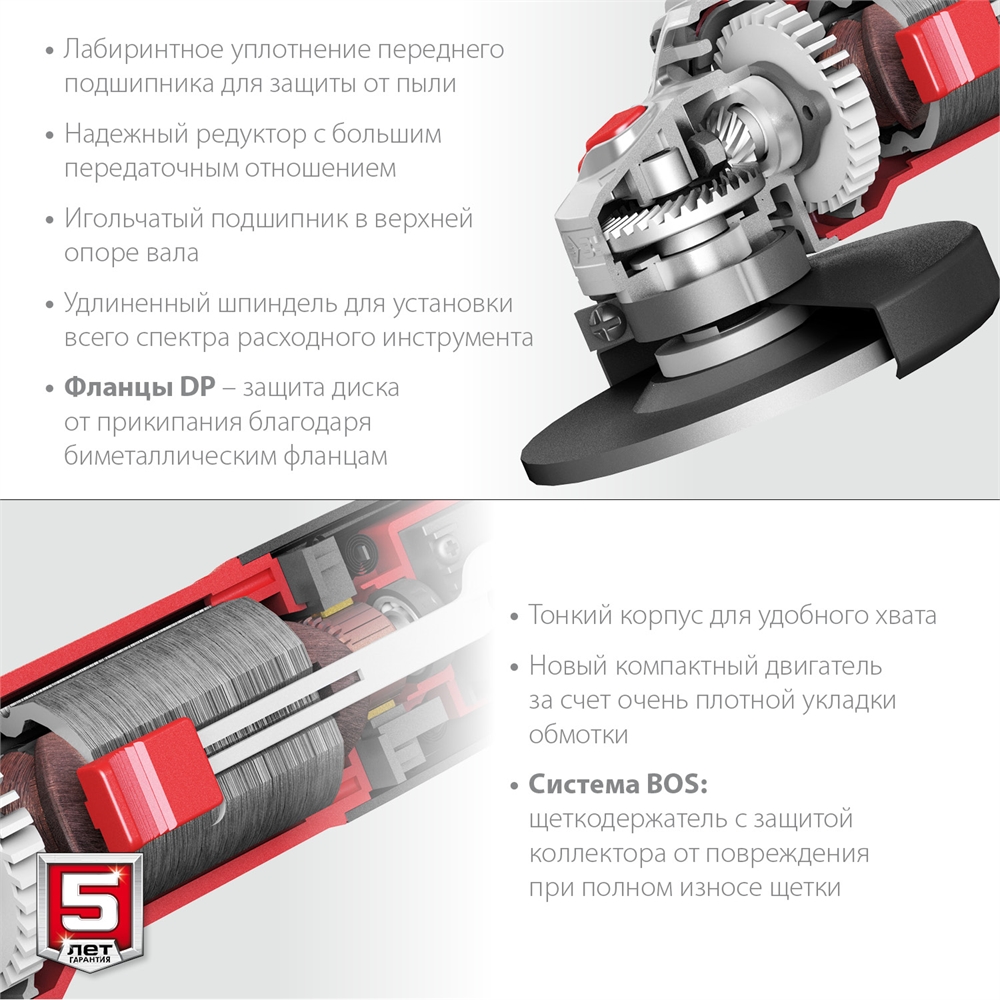 ЗУБР  1100 Вт, d125 мм, УШМ, регулировка оборотов (УШМ-125-1105 ЭТ) УШМ-125-1105 ЭТ