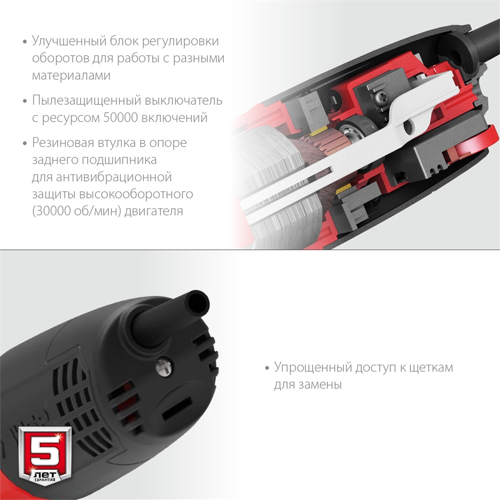 ЗУБР  1100 Вт, d125 мм, УШМ, регулировка оборотов (УШМ-125-1105 ЭТ) УШМ-125-1105 ЭТ