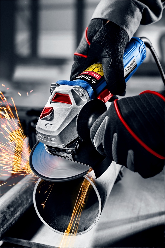 ЗУБР  1500 Вт, d125 мм, УШМ, Профессионал (УШМ-П125-1500 ПСТ) УШМ-П125-1500 ПСТ