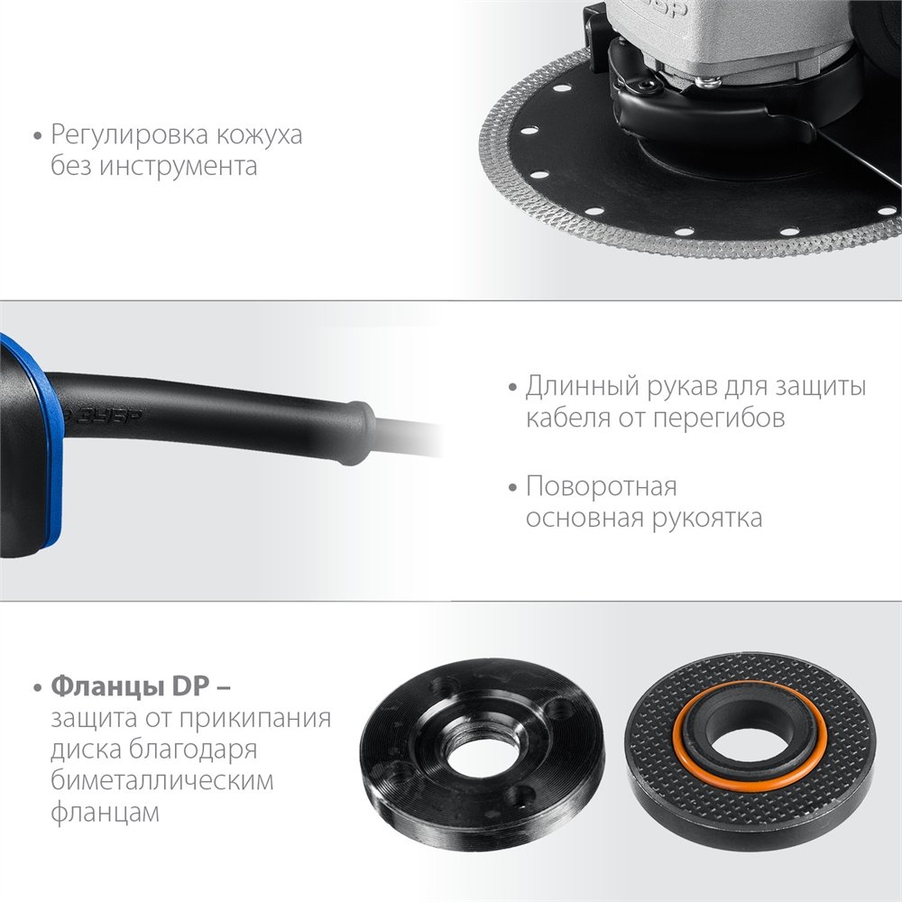 ЗУБР  2000 Вт, d180 мм, УШМ, Профессионал (УШМ-П180-1800 П) УШМ-П180-2000 П