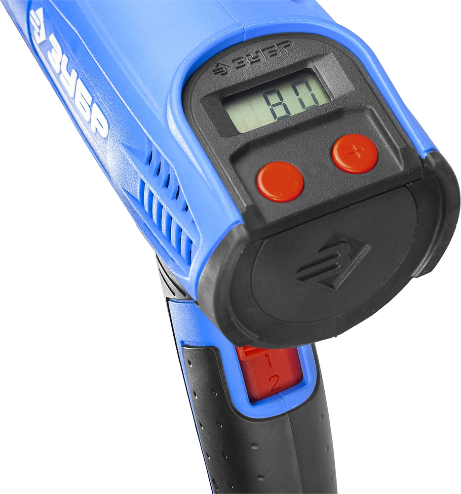 ЗУБР  2000 Вт, технический фен, дисплей, Профессионал (ФТ-П2000 М2Д) ФТ-П2000 М2Д