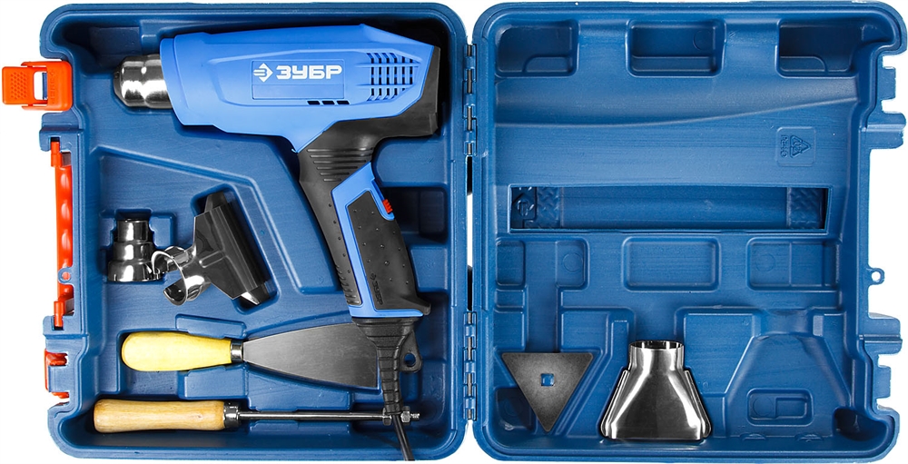 ЗУБР  2000 Вт, технический фен, дисплей, кейс, Профессионал (ФТ-П2000 М2ДК) ФТ-П2000 М2ДК