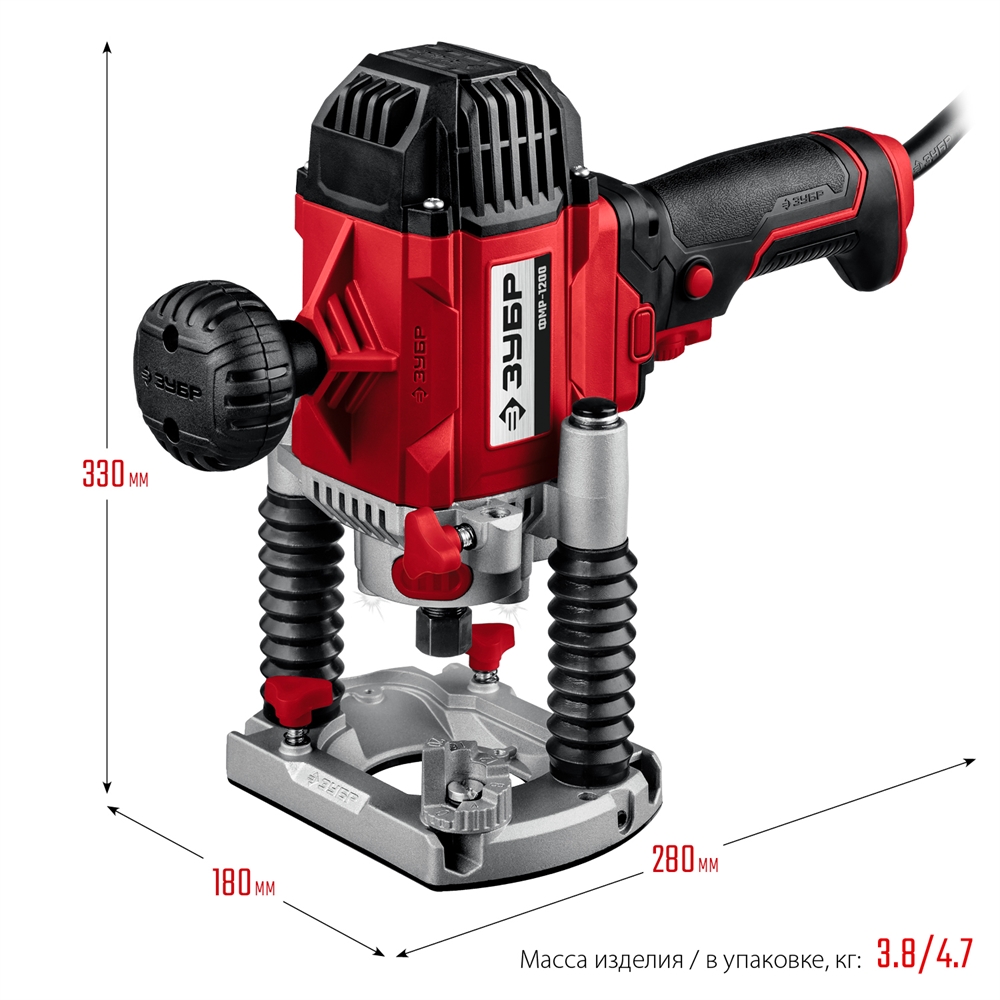 ЗУБР  1200 Вт, 50 мм, универсальный фрезер (ФМР-1200) ФМР-1200