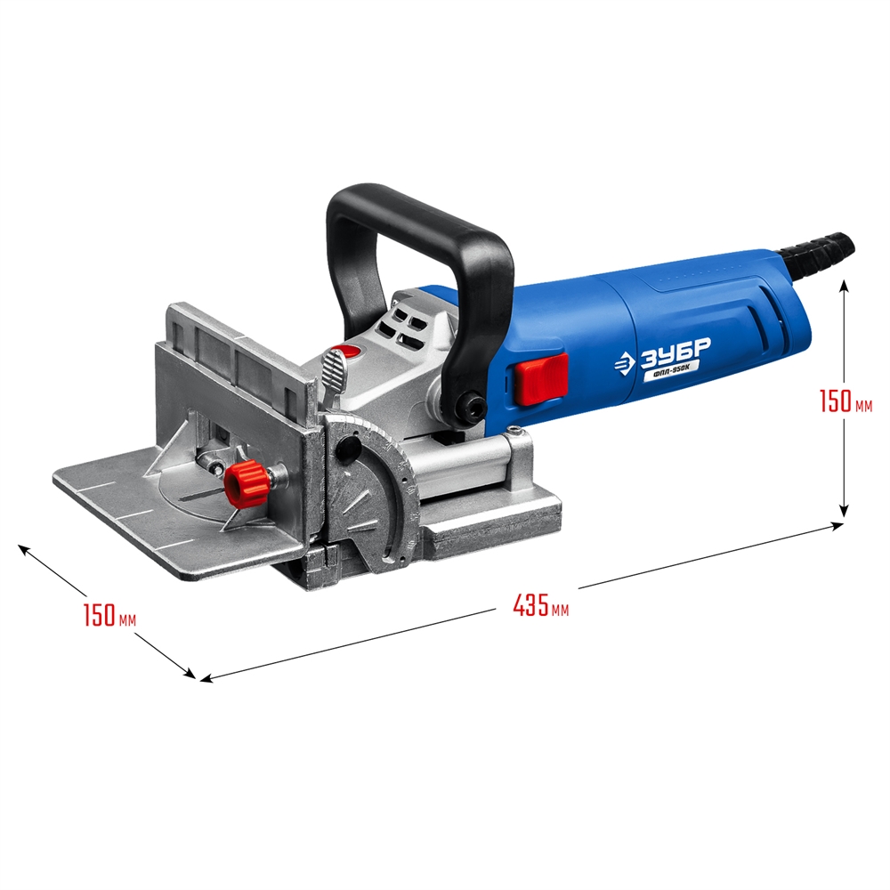 ЗУБР  d 100 мм, 1100 Вт, ламельный фрезер, кейс, Профессионал (ФПЛ-950 К) ФПЛ-950К