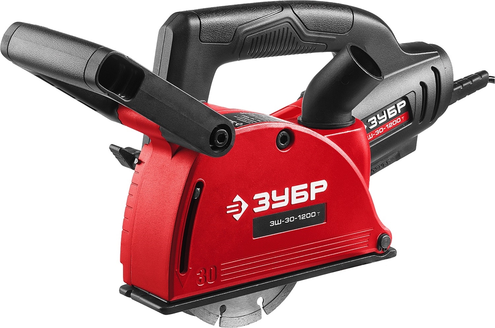 ЗУБР  d 125 мм, 1200 Вт, 30 мм, штроборез (бороздодел) (ЗШ-30-1200 Т) ЗШ-30-1200 Т