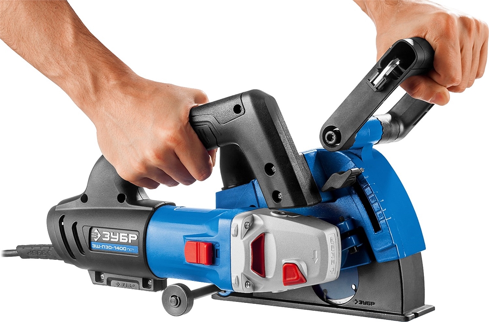ЗУБР  d 125 мм, 1400 Вт, 30 мм, штроборез (бороздодел), Профессионал (ЗШ-П30-1400 ПСТ) ЗШ-П30-1400 ПСТ