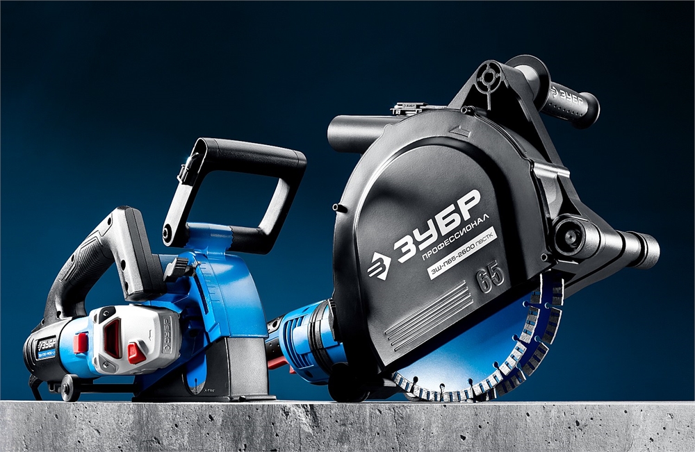 ЗУБР  d 125 мм, 1400 Вт, 30 мм, штроборез (бороздодел), Профессионал (ЗШ-П30-1400 ПСТ) ЗШ-П30-1400 ПСТ