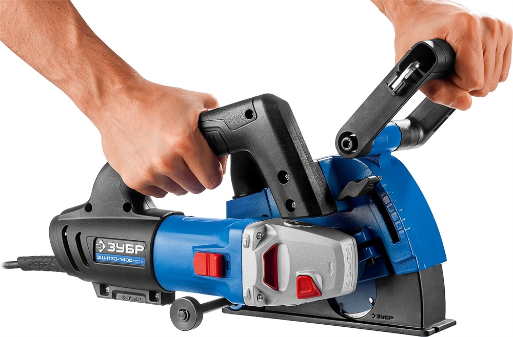 ЗУБР  d 125 мм, 1400 Вт, 30 мм, штроборез (бороздодел), кейс, Профессионал (ЗШ-П30-1400 ПСТК) ЗШ-П30-1400 ПСТК