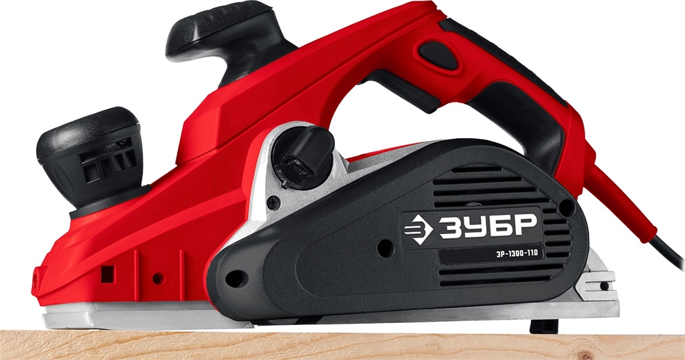 ЗУБР  1300 Вт, 110 мм, электрический рубанок (электрорубанок), станина (ЗР-1300-110) ЗР-1300-110