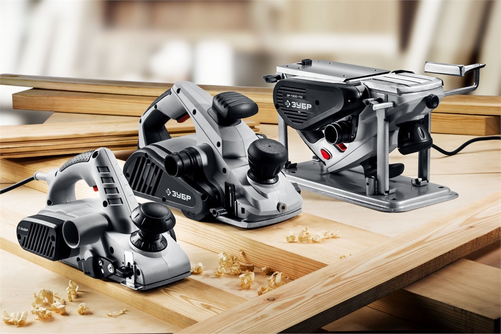 ЗУБР  750 Вт, 82 мм, электрический рубанок (электрорубанок) (ЗР-750-82) ЗР-750-82