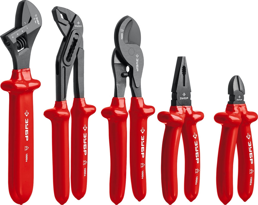 ЗУБР  12 предм., набор диэлектрического губцевого инструмента, Профессионал (2214-H12) 2214-H12_z01