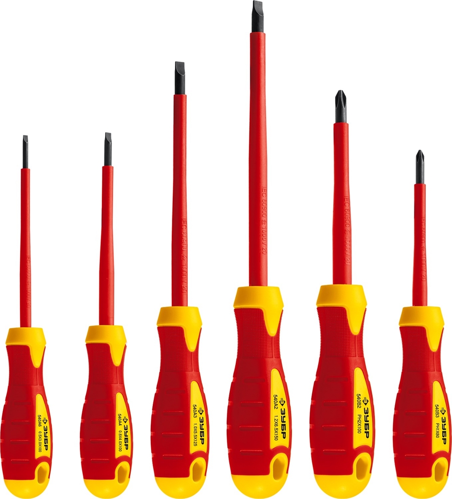 ЗУБР  12 предм., набор диэлектрического губцевого инструмента, Профессионал (2214-H12) 2214-H12_z01