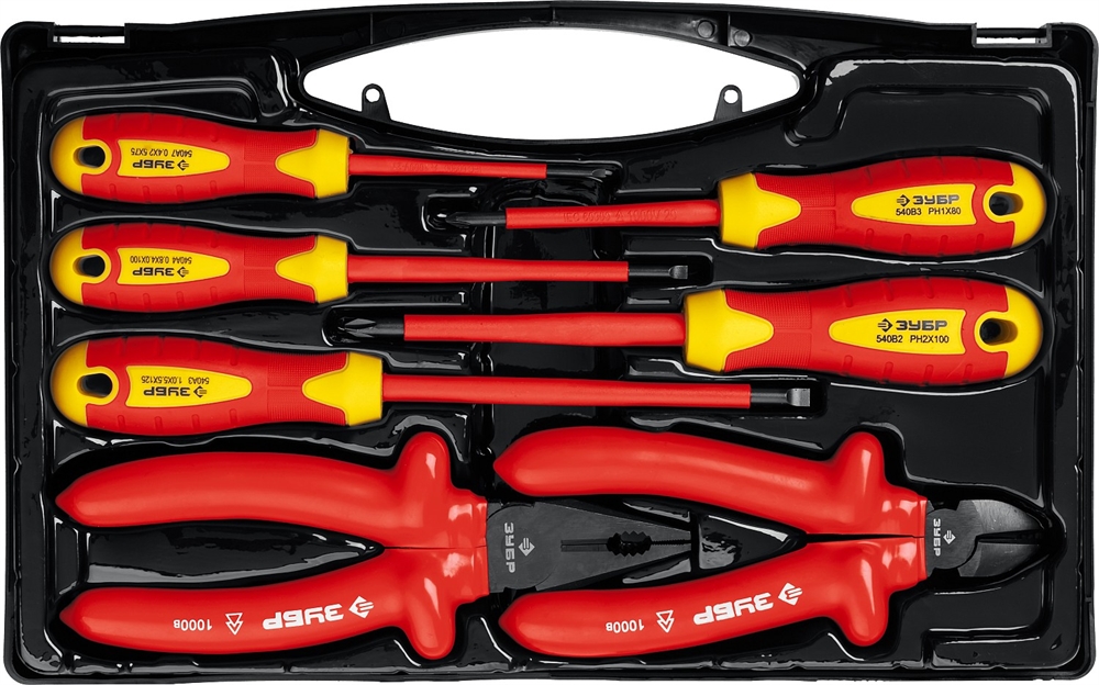 ЗУБР  7 предм., набор диэлектрического губцевого инструмента, Профессионал (2214-H7) 2214-H7_z01