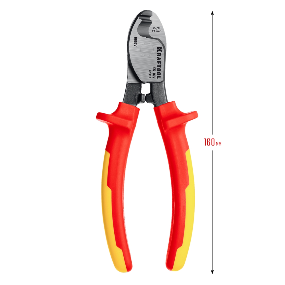 KRAFTOOL  KS-16V, d 9мм, 160мм, кабелерез (23333-16V) 23333-16V