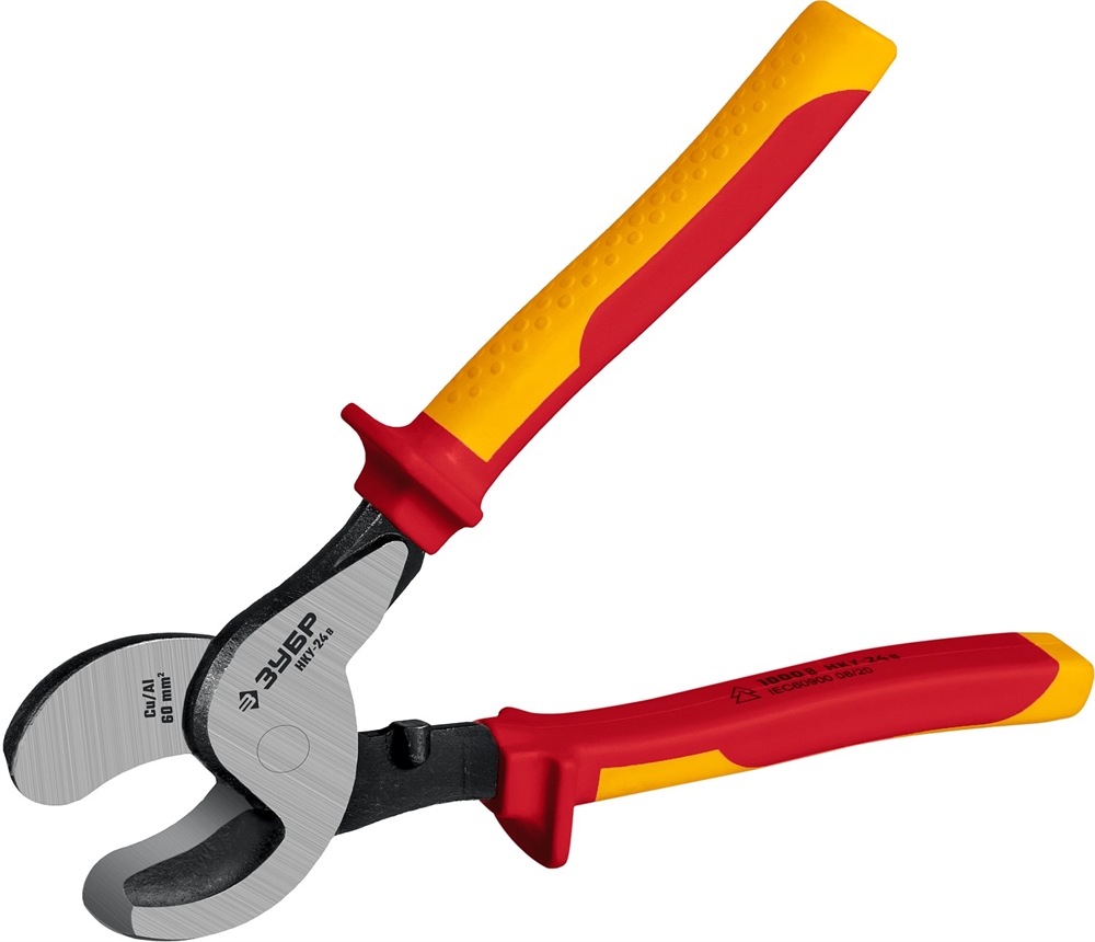 ЗУБР  НКУ-24В, d 16мм, 240мм, 1000В, усиленный, диэлектрический кабелерез, Профессионал (23346-25V) 23346-25V